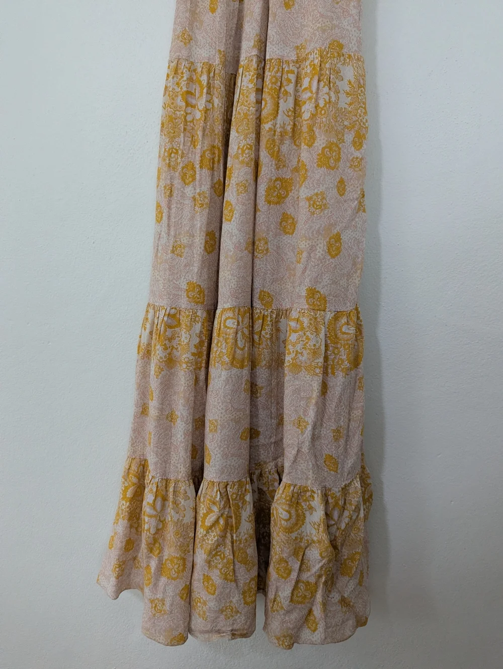 Free People Intimately Let's Smock About It Dress Floral Print Maxi Length Large - Picture 4 of 11